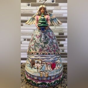 Jim Shore Landscape Sleeps Heartwood Creek Enesco Angel of Winter Figurine